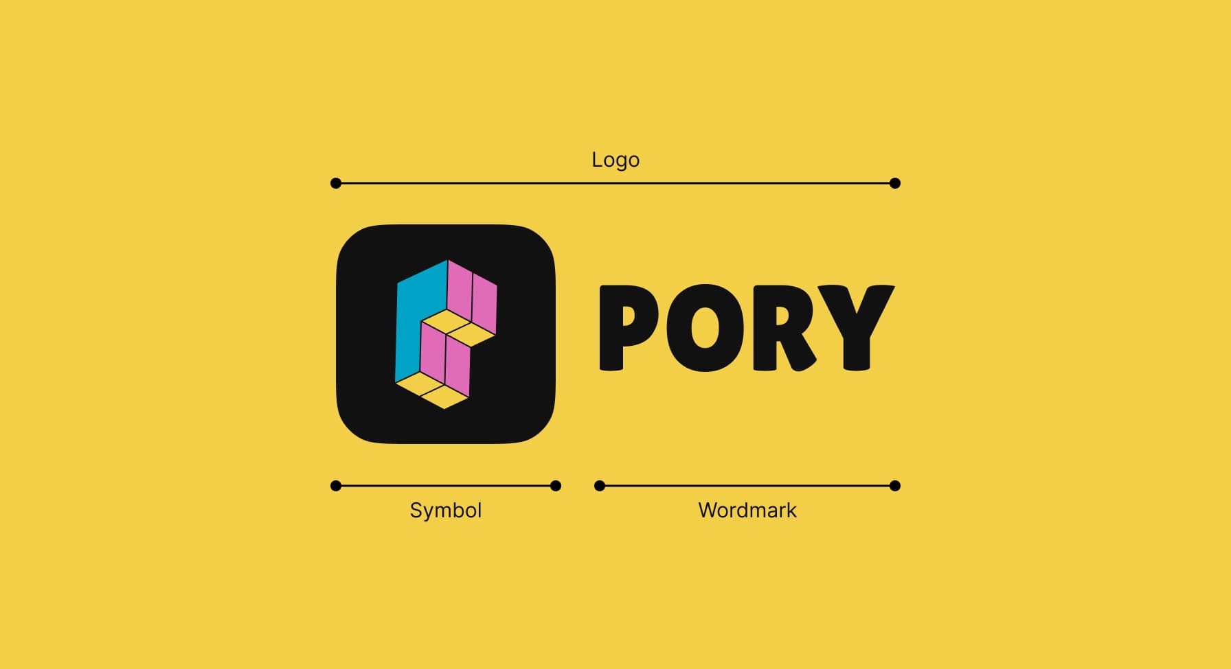 Pory logo lockup