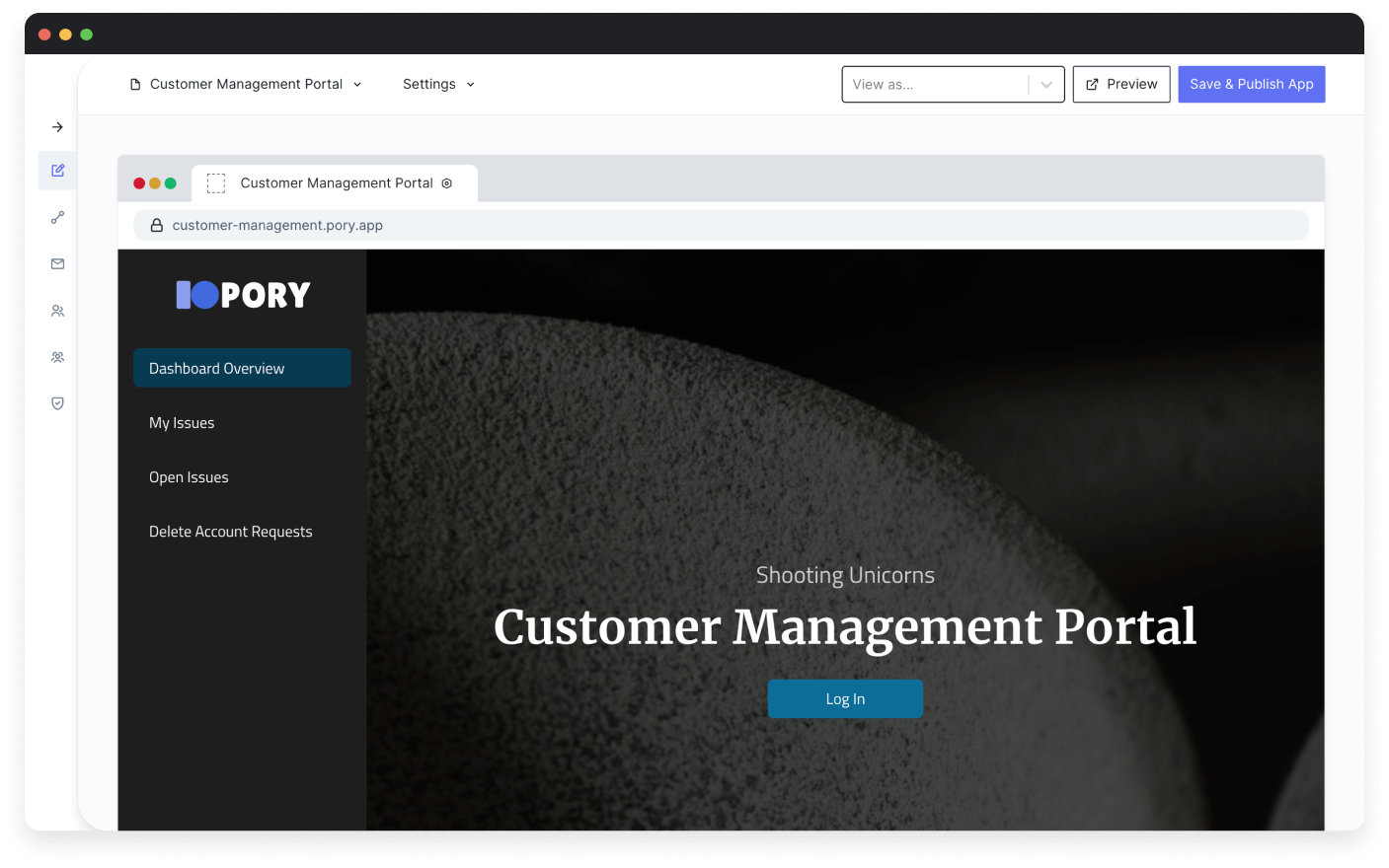 pory customer portal