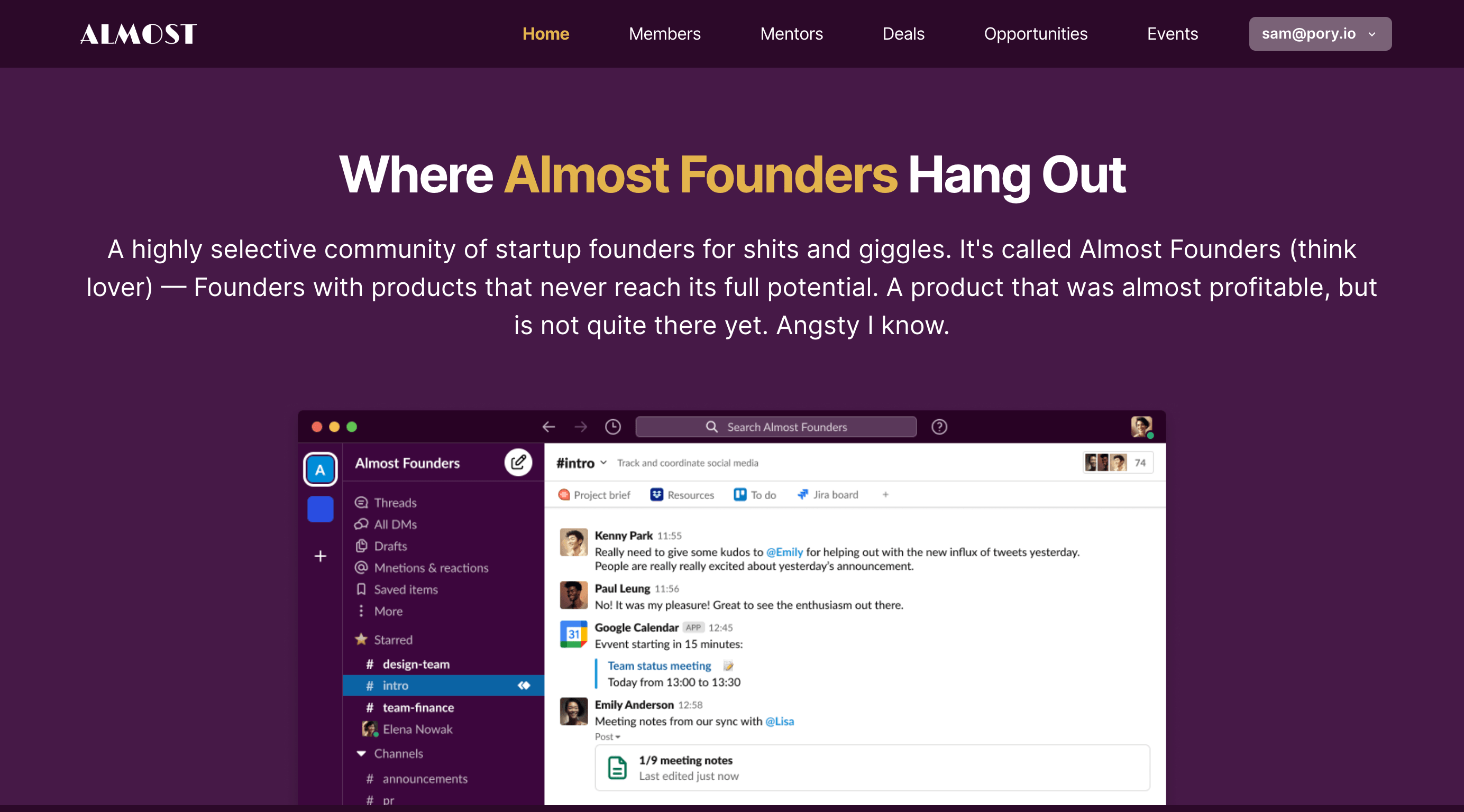Almost Founders Community
